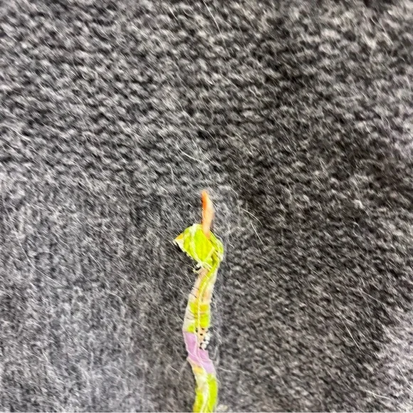 FREE PEOPLE Gray Orange Fair Isle Nordic Wool Blend
Sweater Size Large - Picture 7 of 13